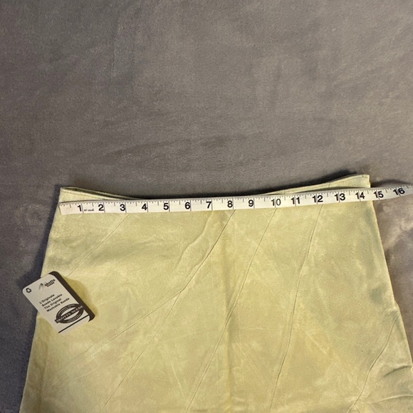 Boho Chic Suede Skirt Skotts Green Size 6 Washable Midi NWT Western Cowgirl 90s - Picture 2 of 9
